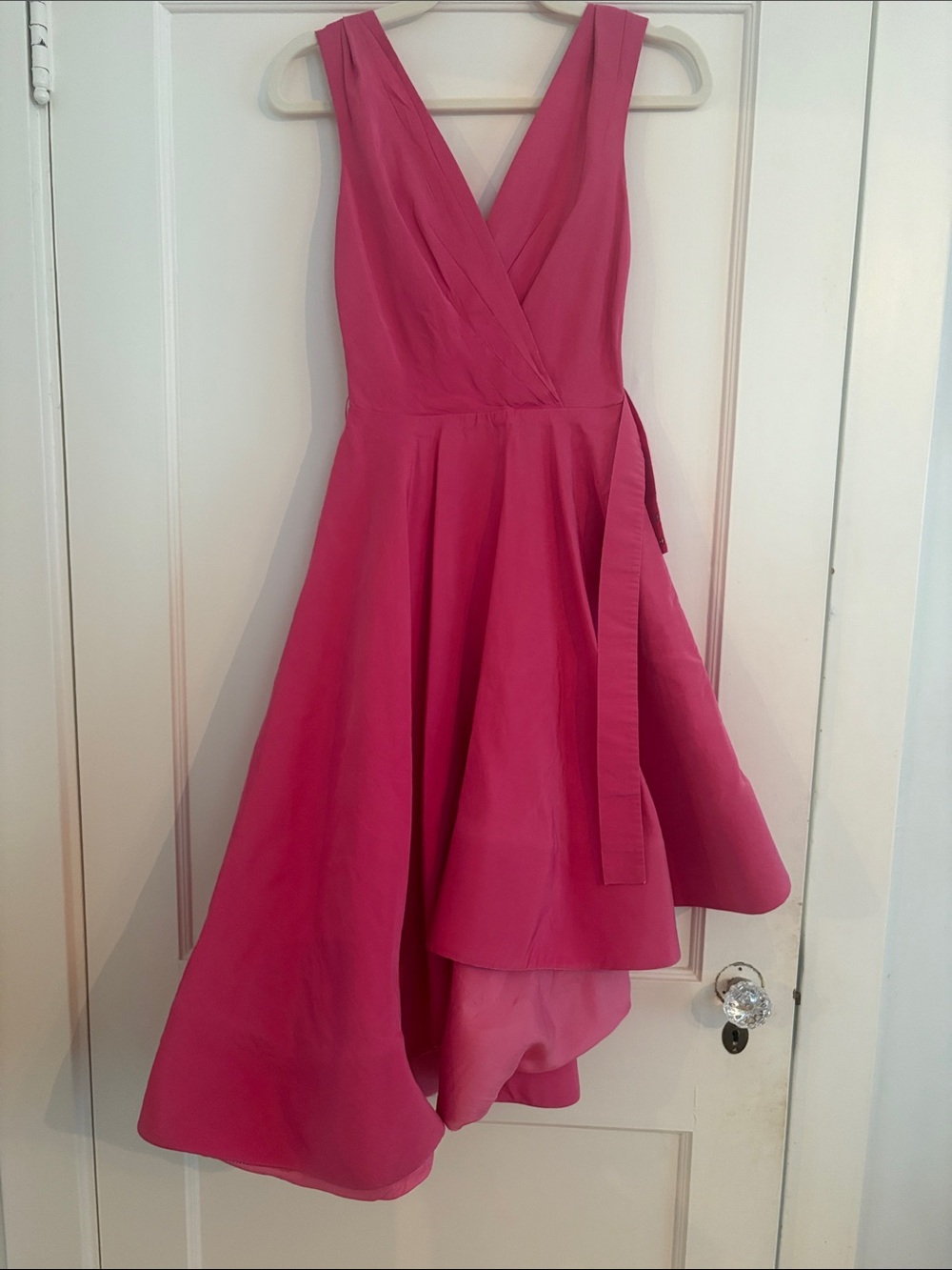Christian Siriano Hot Pink Sleeveless Dress